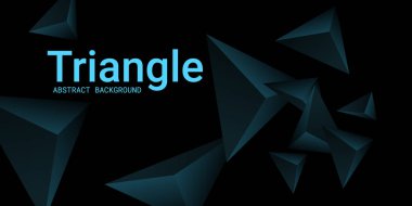 Üçgen arka plan. 3D üçgenlerin soyut bileşimi.