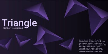 Üçgen arka plan. 3D üçgenlerin soyut bileşimi.