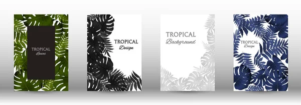 Una serie di tropici — Vettoriale Stock