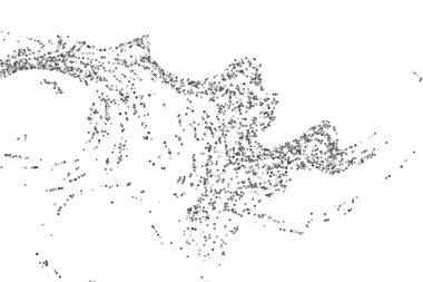 Gümüş konfeti noktası.