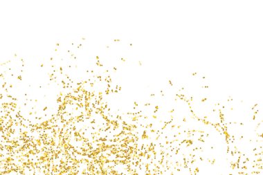 Altın parıltılı konfeti