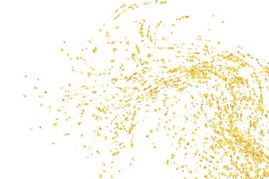 Altın parıltılı konfeti