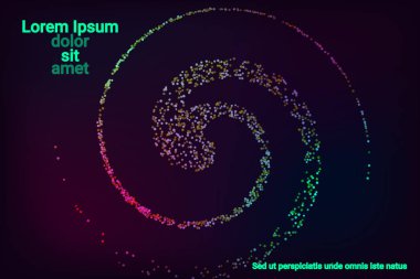 Renkli konfeti noktaları