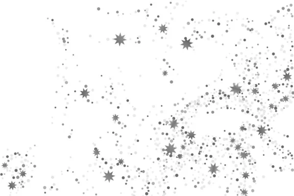 Confettis argent paillettes. — Image vectorielle