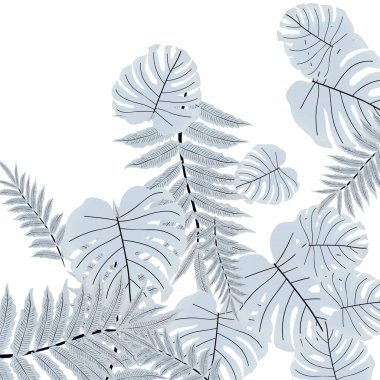  Vektör tropikal desen