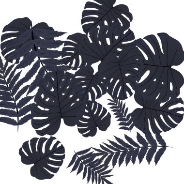  Vektör tropikal desen