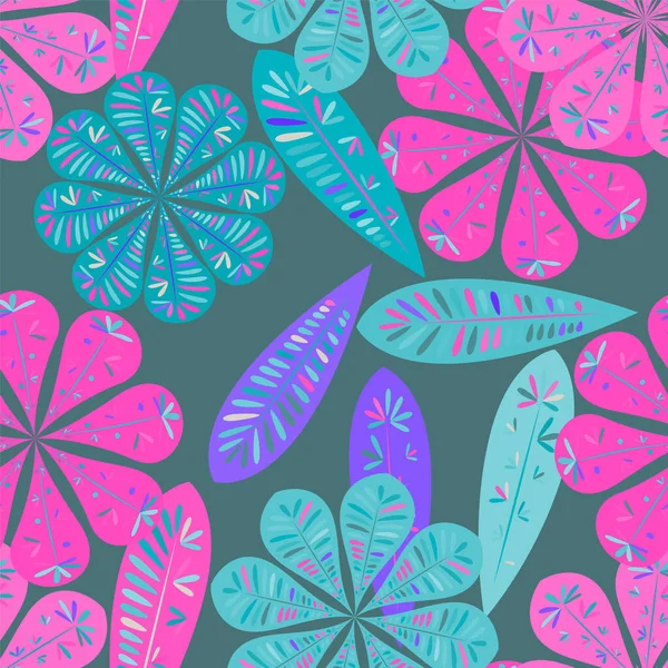 Motif floral sans couture. — Image vectorielle