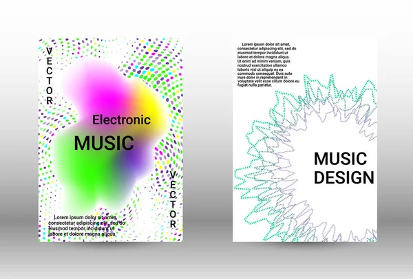 Cubiertas musicales modernas — Archivo Imágenes Vectoriales