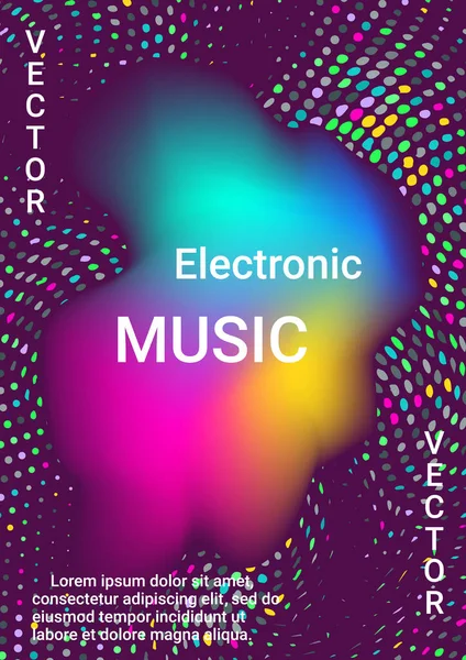 Couverture musicale moderne — Image vectorielle
