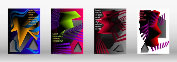 Trendiges Cover-Design — Stockvektor