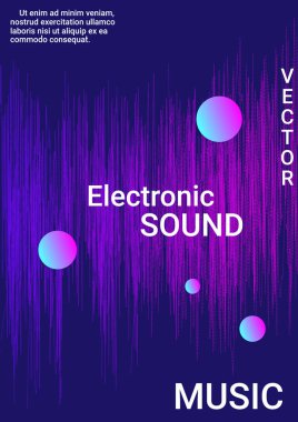 Moda soyut örtüsü oluşturmak için ses broşürü.