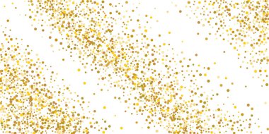 Altın parıltılı konfeti.