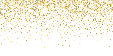 Altın parıltılı konfeti.
