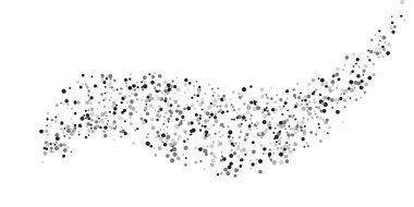 Gümüş parıltılı konfeti.