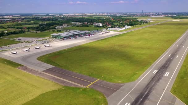 Wroclaw Poland June 2020 Epwr Wroclaw Airport Terminal Airport Apron — Stock Video