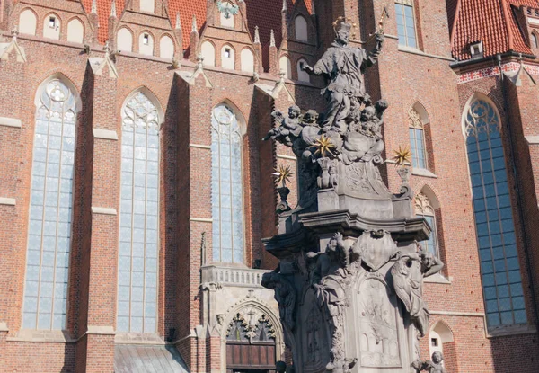 St John Baptist Katedrali Katolik Katedrali Wroclaw Tumsky Island üzerinde