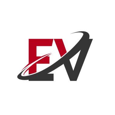 Ev harfler ilk logo kimlik illüstrasyon