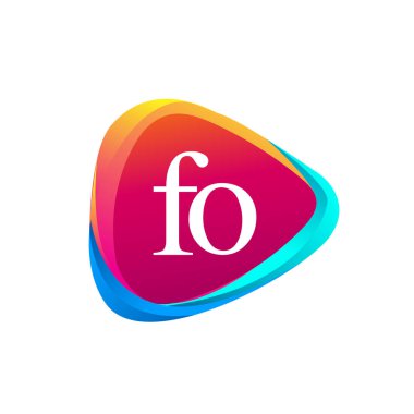 vektör çizim, alfabe harfleri fo