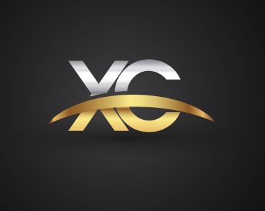 OLC harfler ilk logo kimlik illüstrasyon