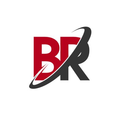 Br harfler ilk logo kimlik illüstrasyon