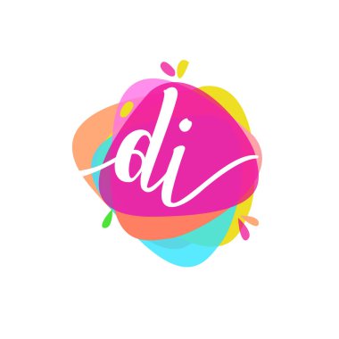 renkli vektör logo ile harfler di