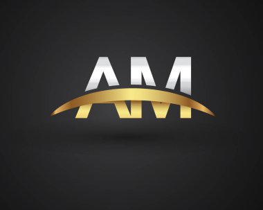 Harfler ilk logo kimlik illüstrasyon miyim