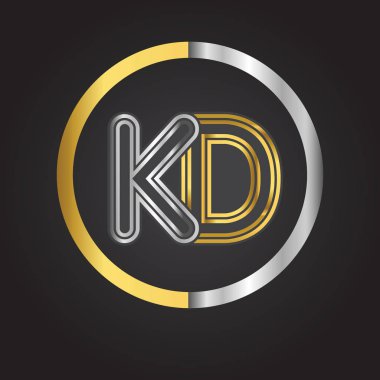 kd vektör çizim altın harfler