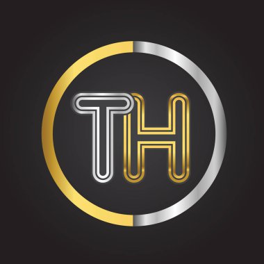 vektör çizim altın inci mektuplar