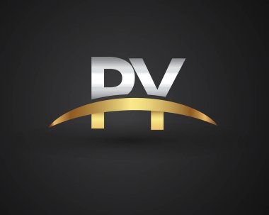 Py harfler ilk logo kimlik illüstrasyon