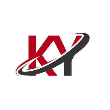 ky vektör çizim kırmızı ve siyah alfabesi harfleri