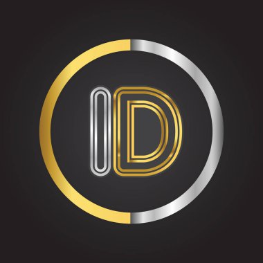 kimliği harfler ilk logo kimlik illüstrasyon