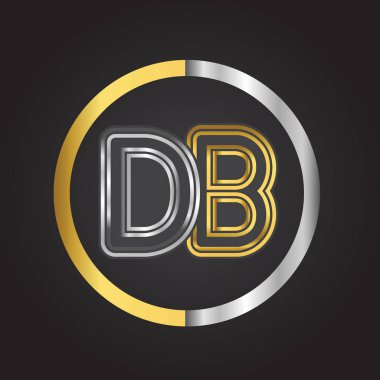 Altın harfler db vektör çizim