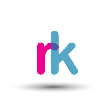 vektör logo harfleri rk ile