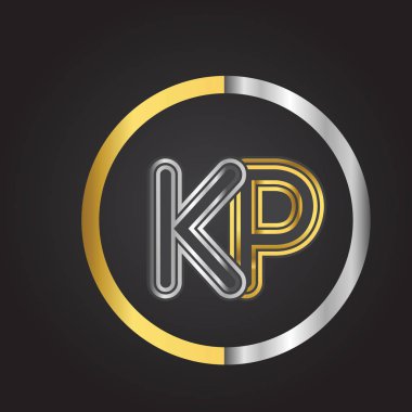 kp vektör çizim altın harfler
