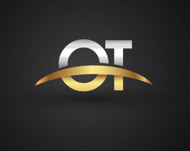 ot harfler ilk logo kimlik illüstrasyon
