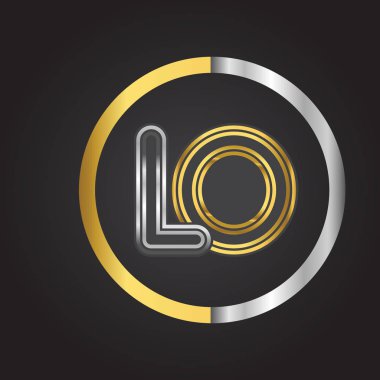 Altın harfler illüstrasyon vektör lo