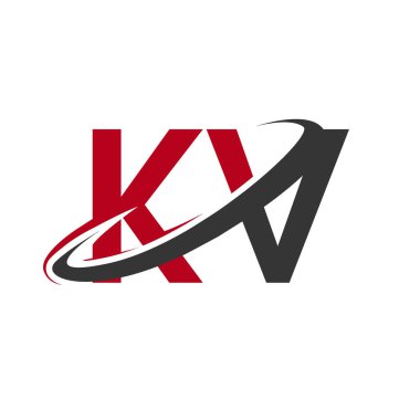 kv vektör çizim kırmızı ve siyah alfabesi harfleri