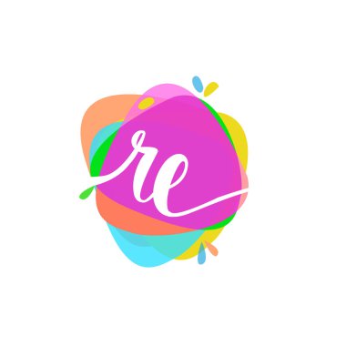 Renkli vektör logo harflerle