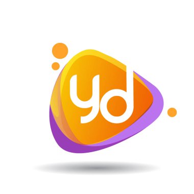 renkli vektör logo harfleri yd ile