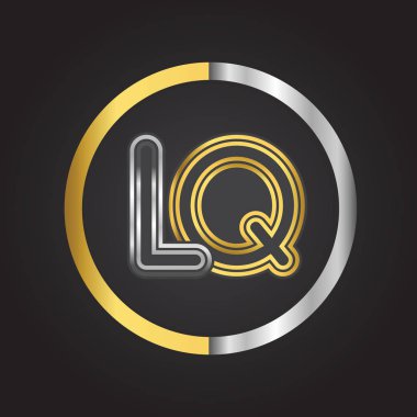 Altın harfler lq vektör çizim