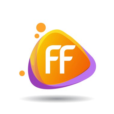 renkli vektör logo harfleri ff ile