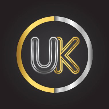 altın harfler UK vektör Illustration