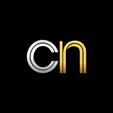 CN harfler ilk logo kimlik illüstrasyon