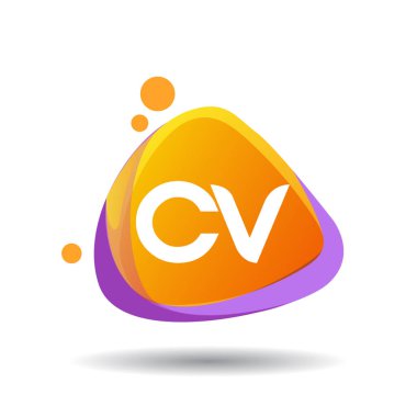 renkli vektör logo ile cv mektuplar