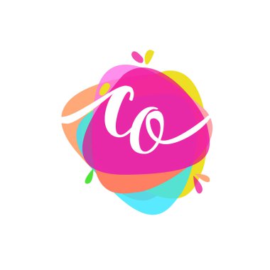 renkli vektör logo ile harf co