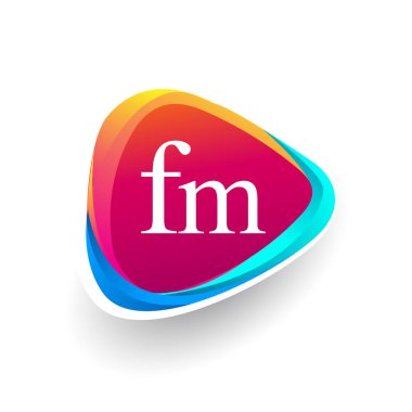 vektör çizim, alfabe harfleri fm