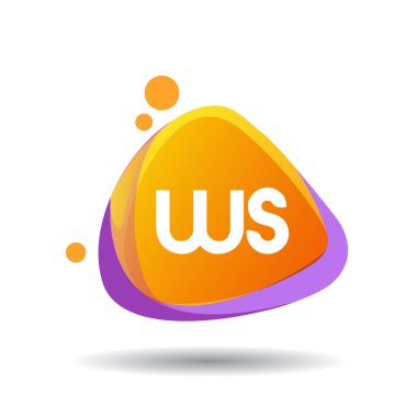 renkli vektör çizim, ws alfabesi harfleri