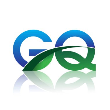 mavi ve yeşil vektör çizim gq mektuplar