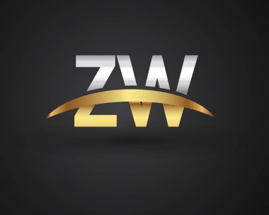 vektör çizim üzerinde harfler zw