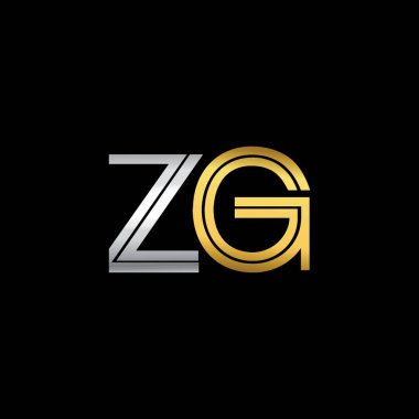 zg harfler ilk logo kimlik illüstrasyon
